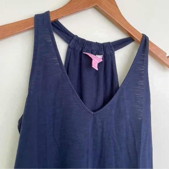 Lilly Pulitzer Minka Trapeze Tank Top Navy Blue XS Extra Small - Picture 5 of 10